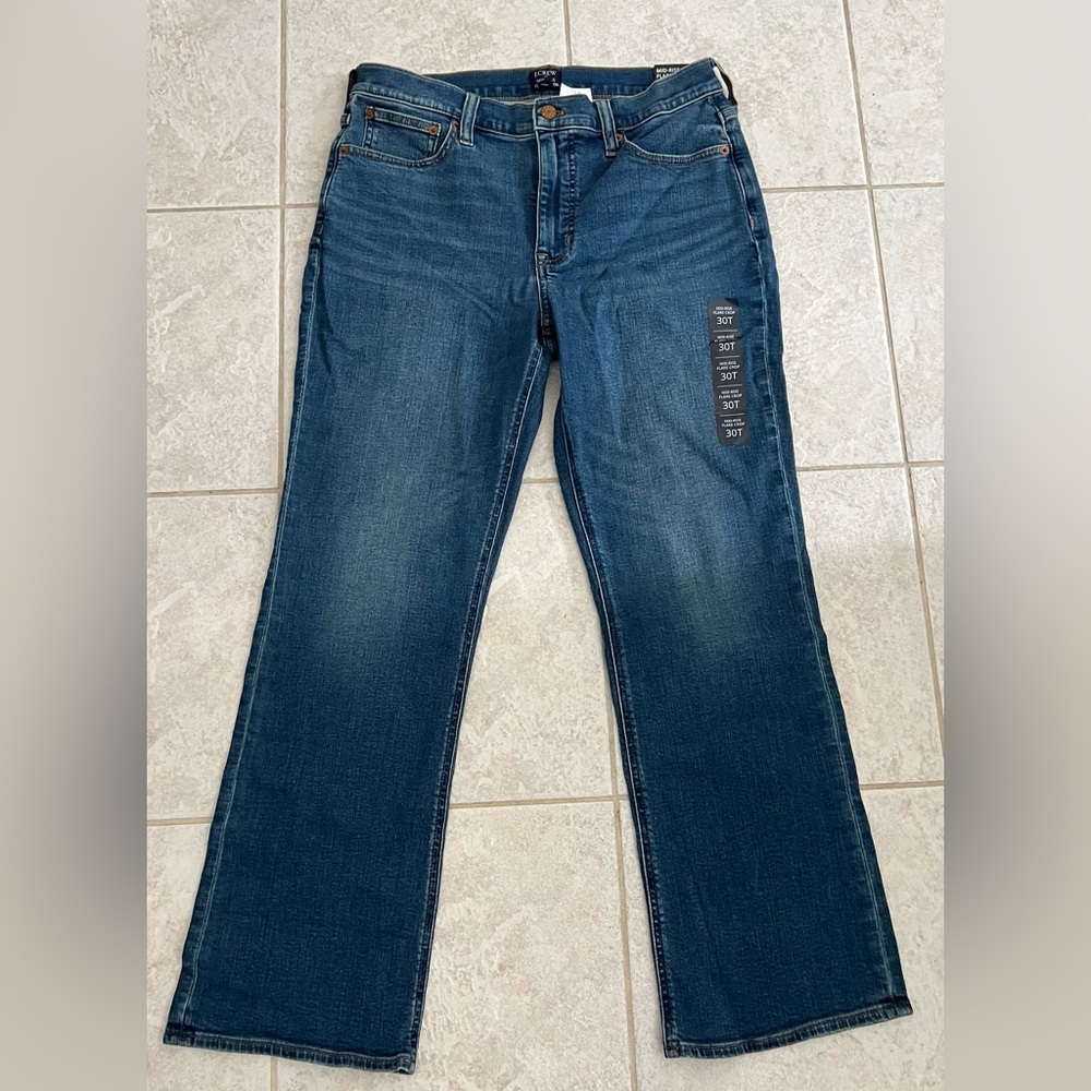 J.Crew Mid rise flare crop jean 30 NWT - Picture 10 of 10